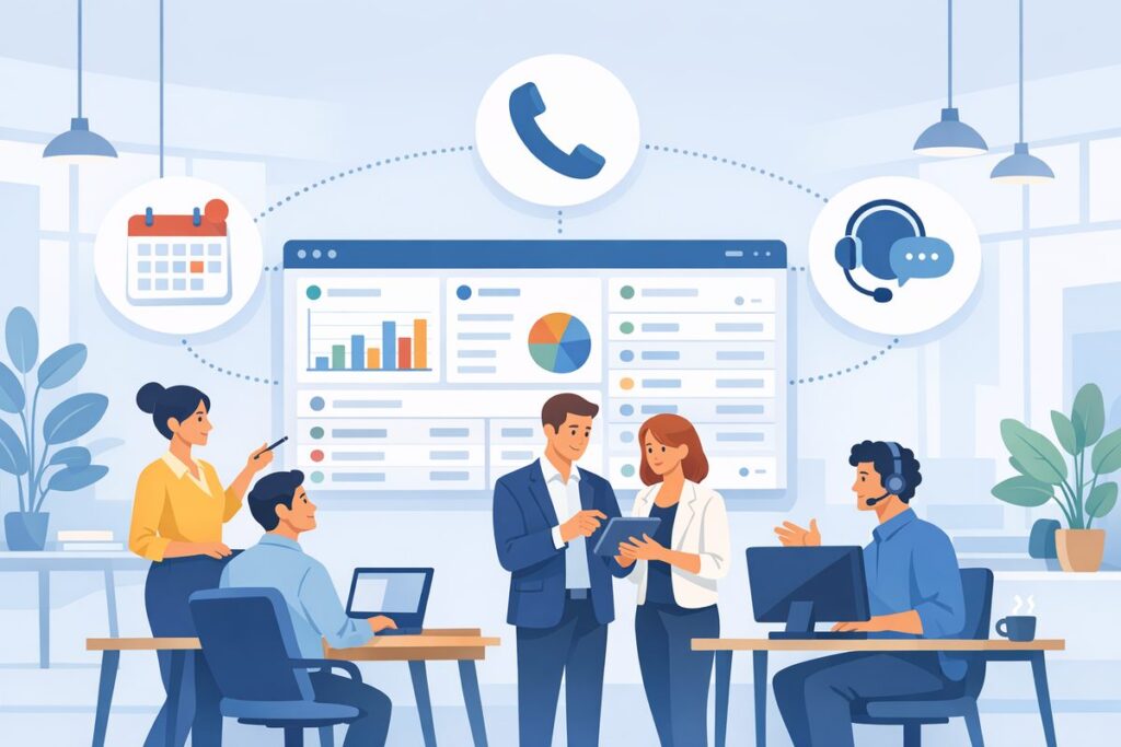 CRM Integrations for Calendar, Phone and Helpdesk